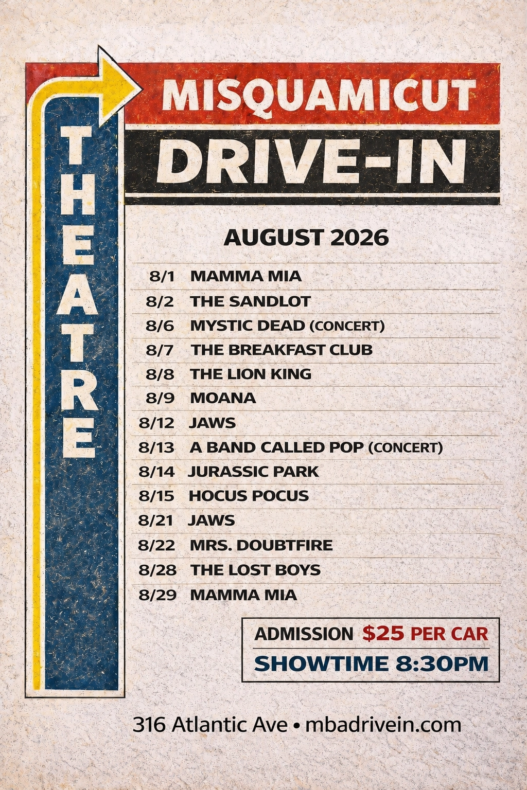August Schedule