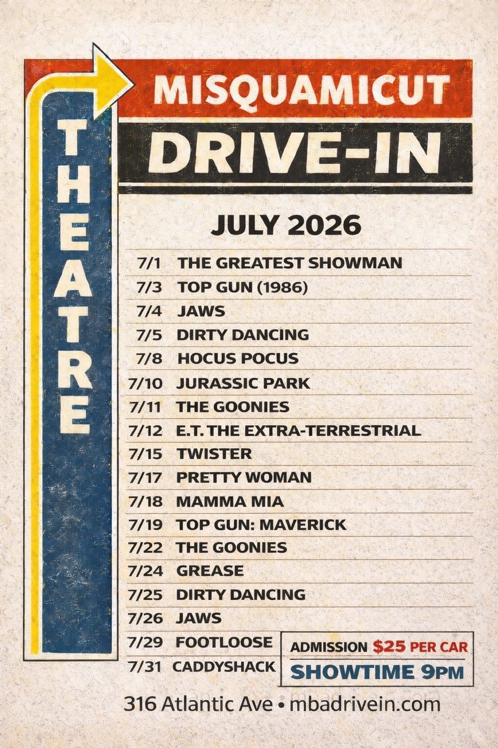 July Schedule