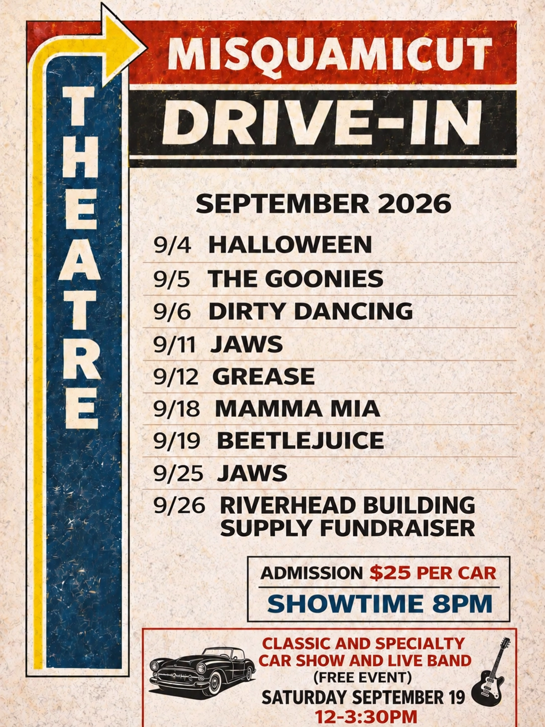 September Schedule